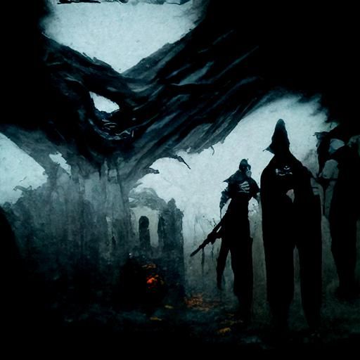 Sinister Black Souls: A Greg Rutkowski-Inspired Artwork