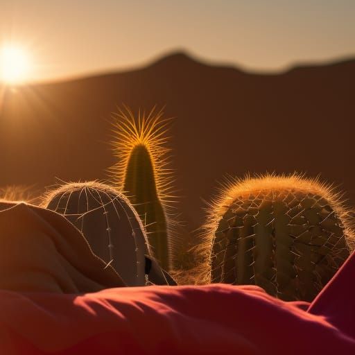 Moonlit Desert Bedding: Hyperrealistic Digital Art