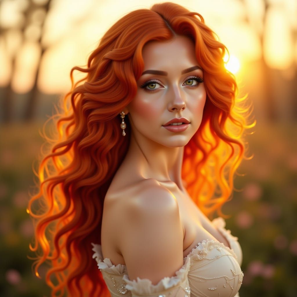 Red Radiance at Golden Hour