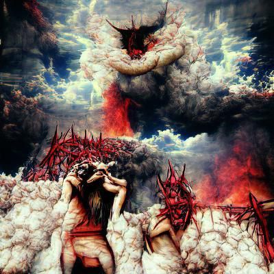Dramatic Depiction of Heaven's Fall and Hell's Rise