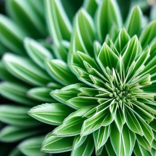 Crystals and Plants: An Intricate Photo