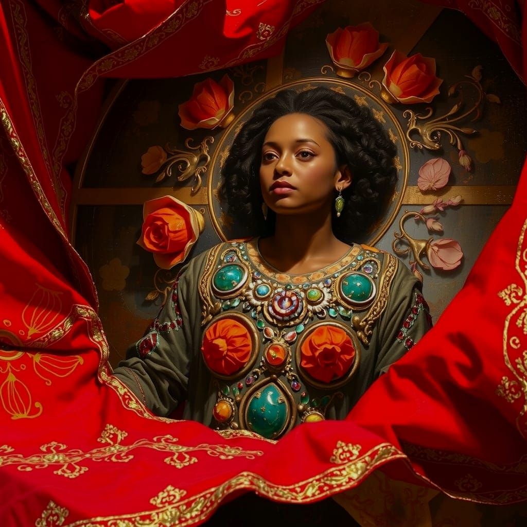 Masterpiece Painting of Beauty and Truth