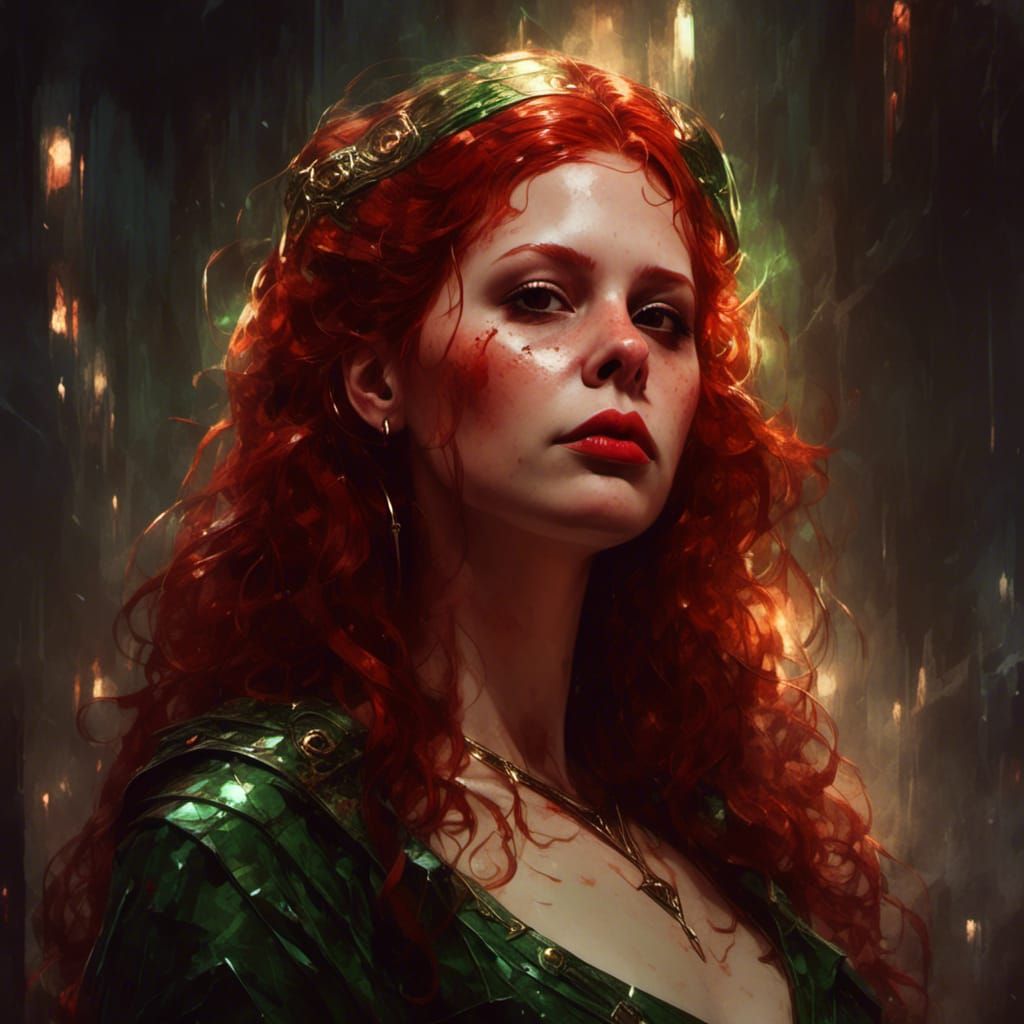 Cyberpunk Vampiress in 3000 A.D. Portrait