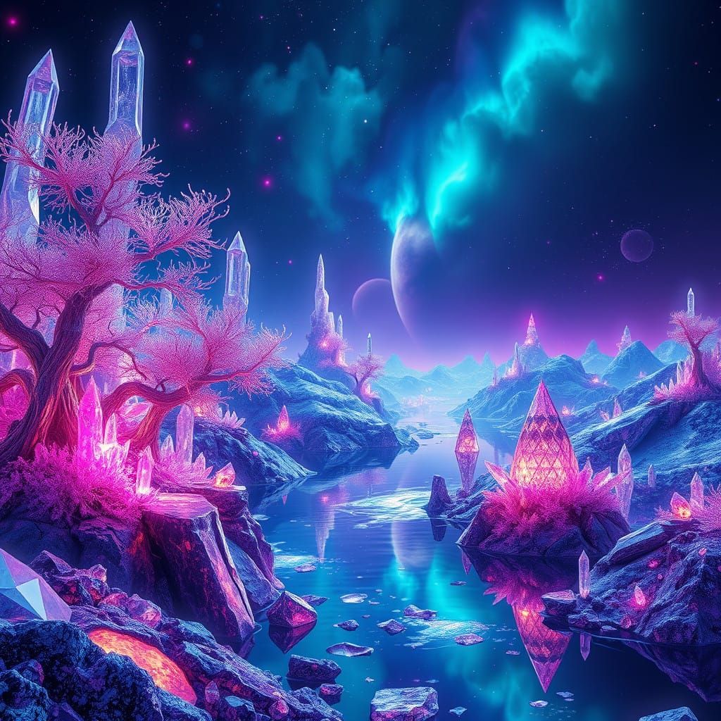 Crystal World of Wonder in Ethereal Beauty