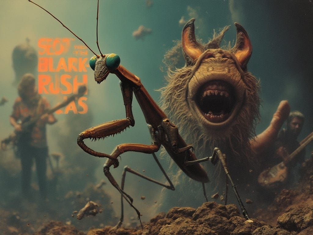 Ethereal Rock Odyssey with Praying Mantis Icon