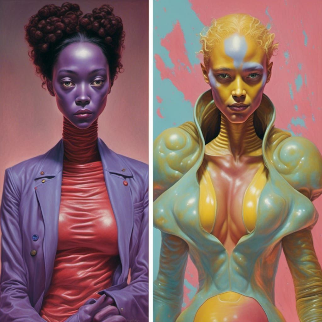 Beautiful Couple in Hyperrealistic Photography