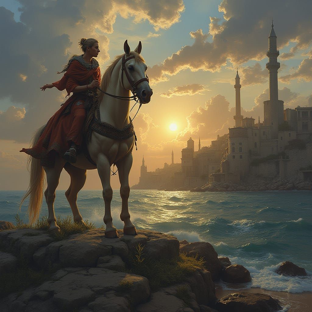 Mysterious Youth Stands in Cairo's Ancient Alleyways