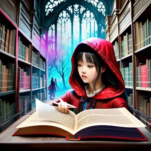 Red Riding Hood's Watercolor Book Comes to Life