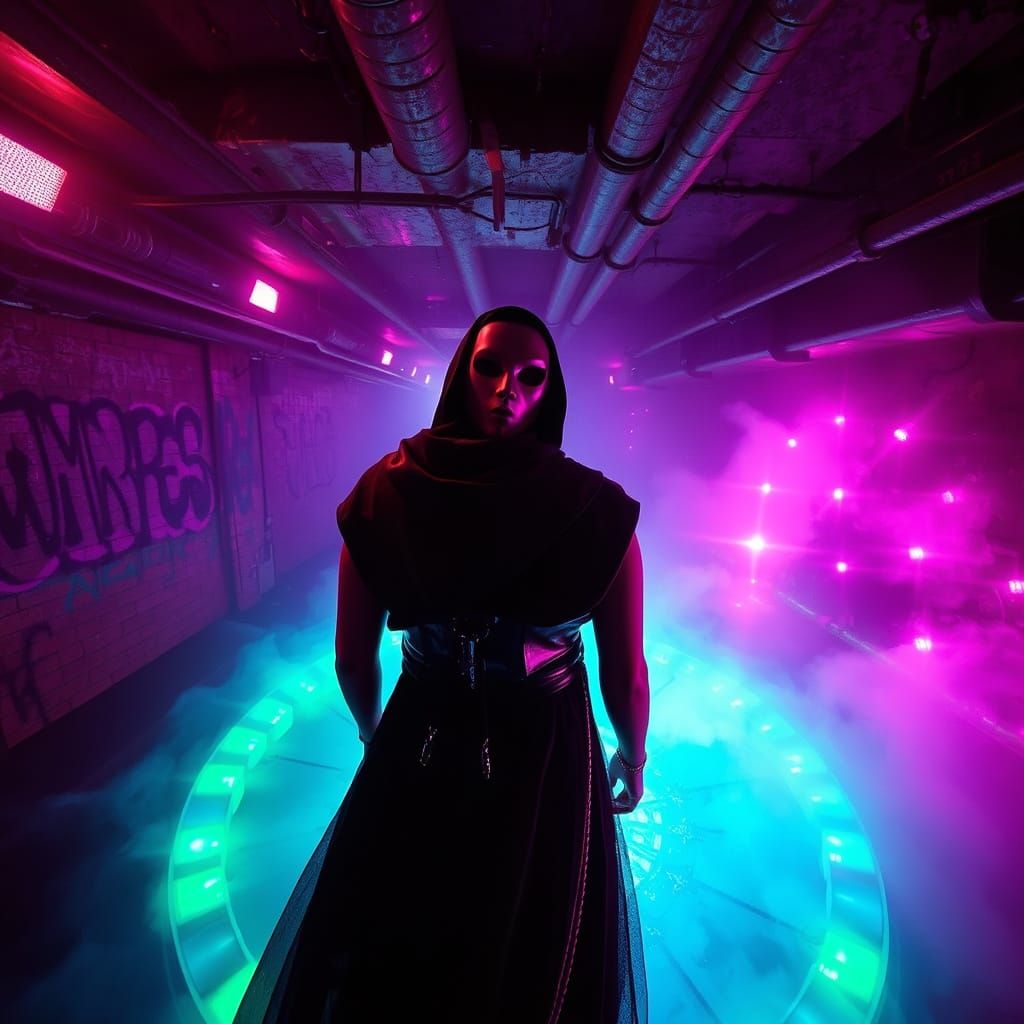 Glamorous Post-Industrial Cult Club Scene