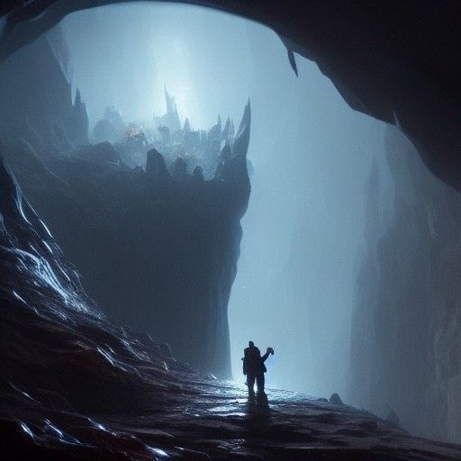 Magic Ring in Crystal Ball: Dark Fantasy Art