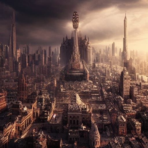City of Pain: Dramatic Digital Matte Painting
