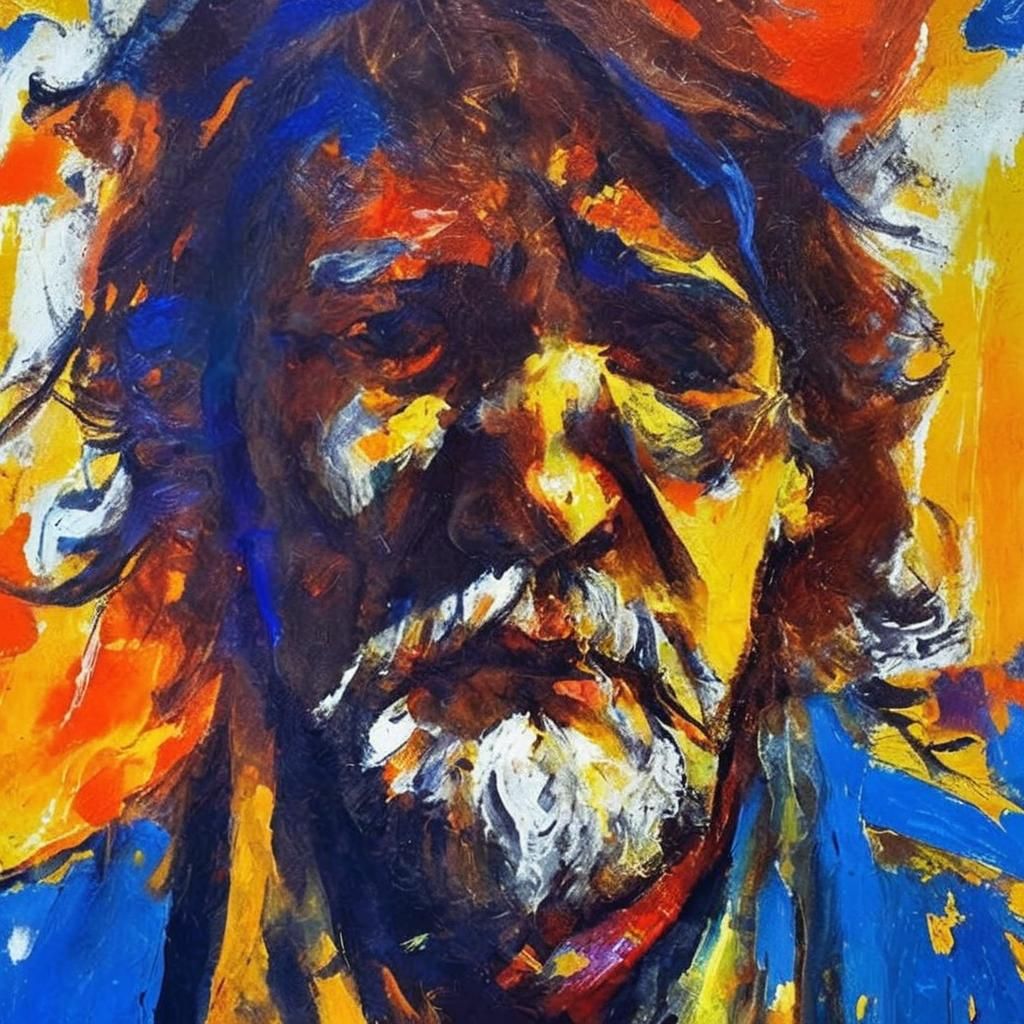 Introspective Man in Misty Candlelight: Ethereal Concept Art