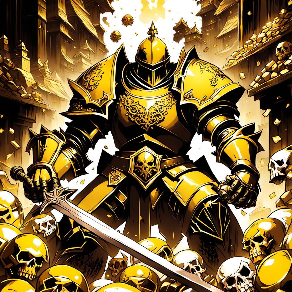 Evil Knight in Rusted Armor, Anime Style