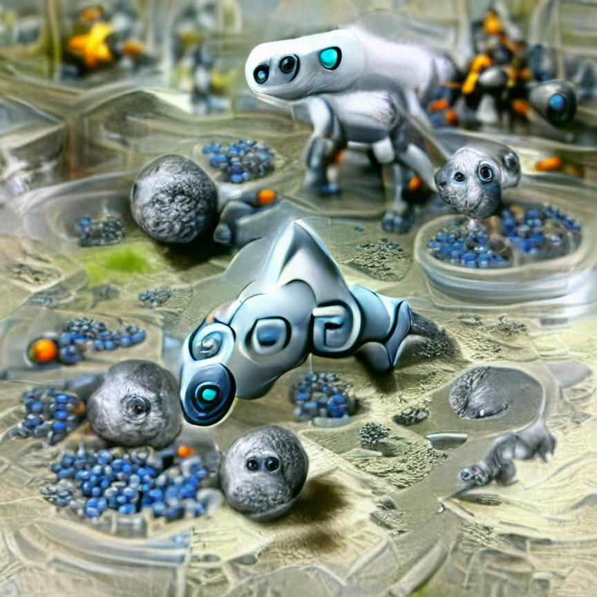 Grey Goo Nanobots Consuming the World