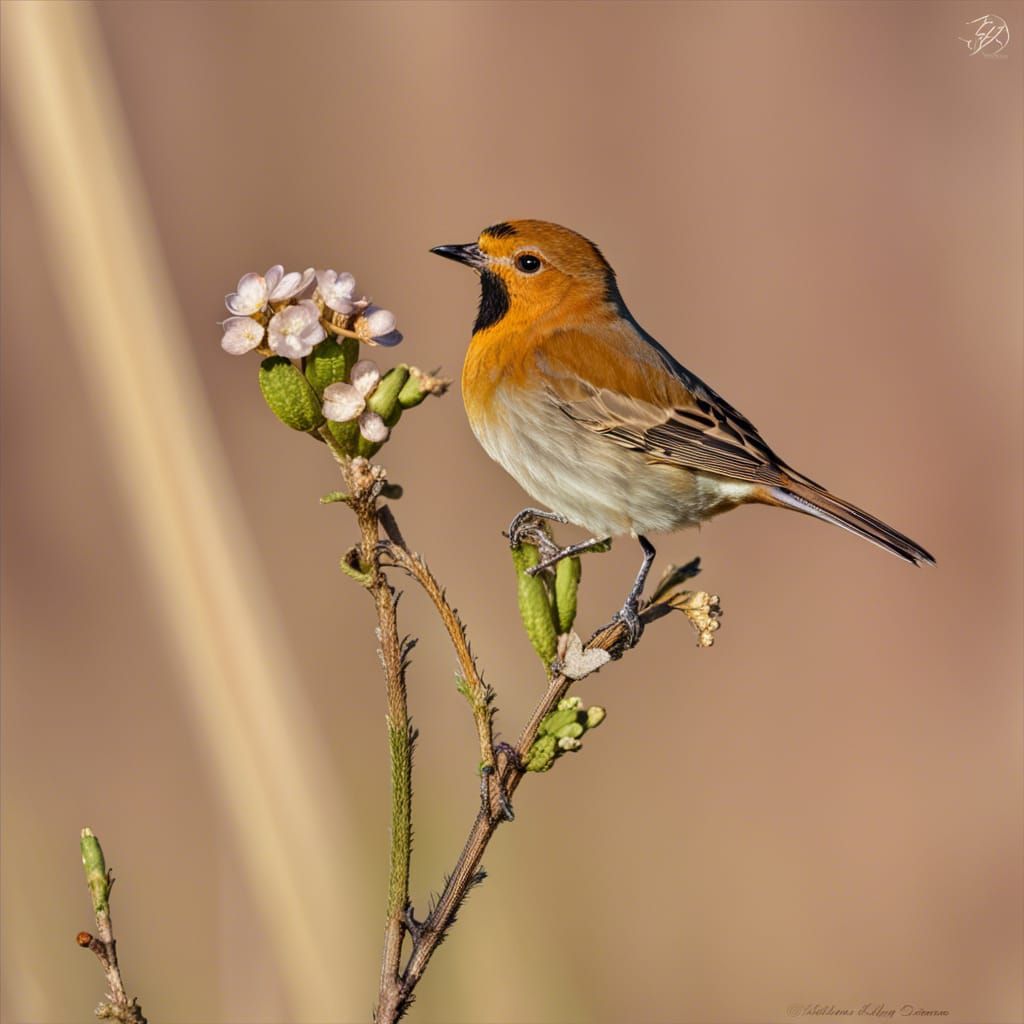 Colorful Bird on Branch