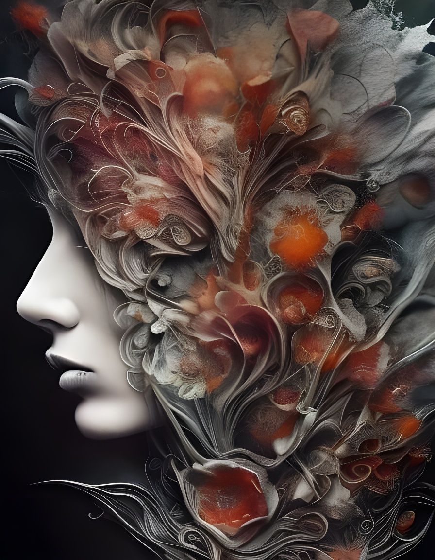 Exploding Dead Flowers: Hyperdetailed Octane Render