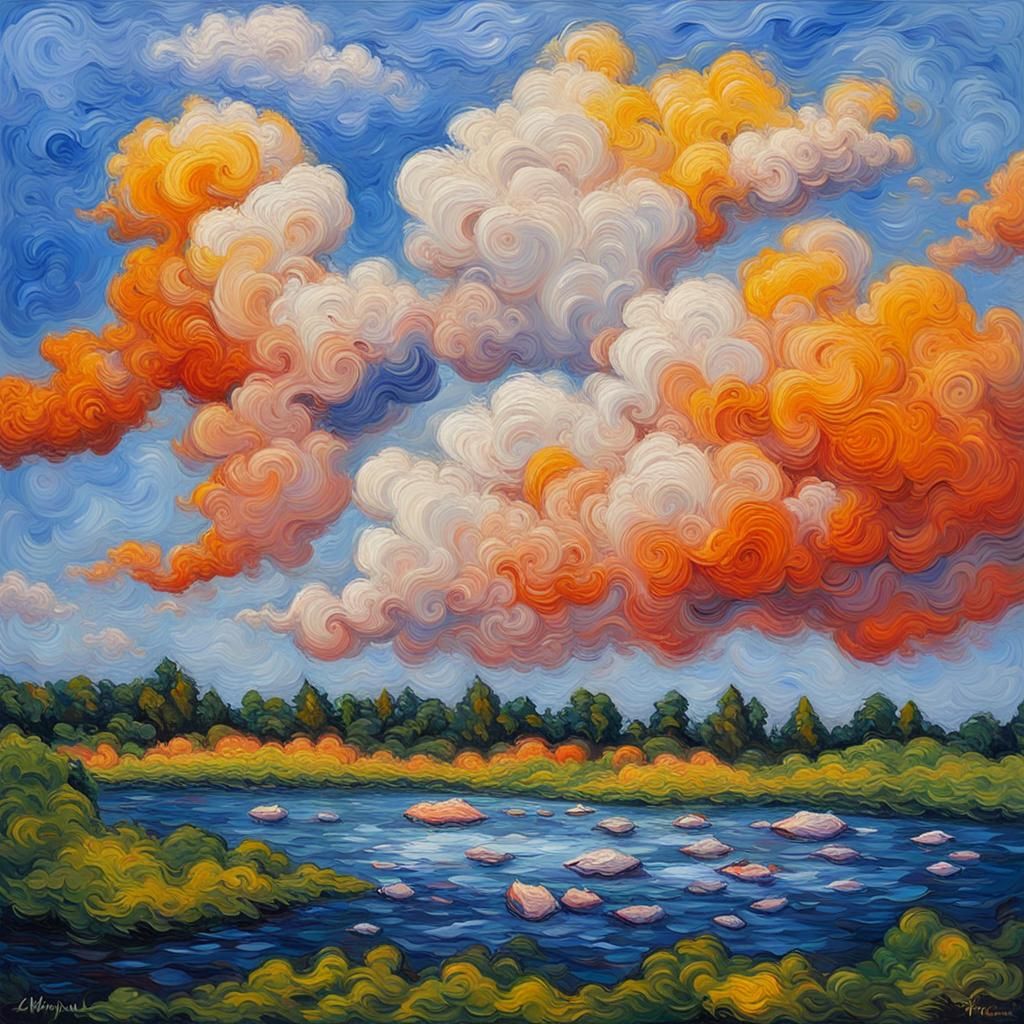 100 Gecs Live: Neo-Impressionist Expressionist Painting