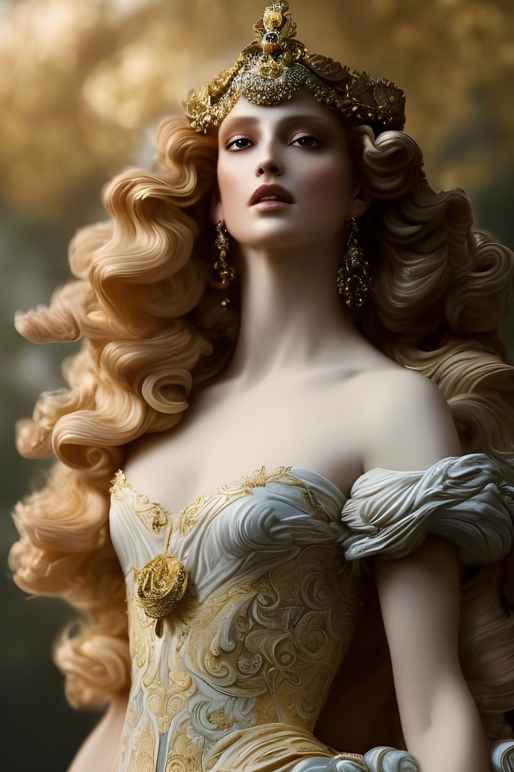 Goddess Queen Hera in Rococo Baroque Style