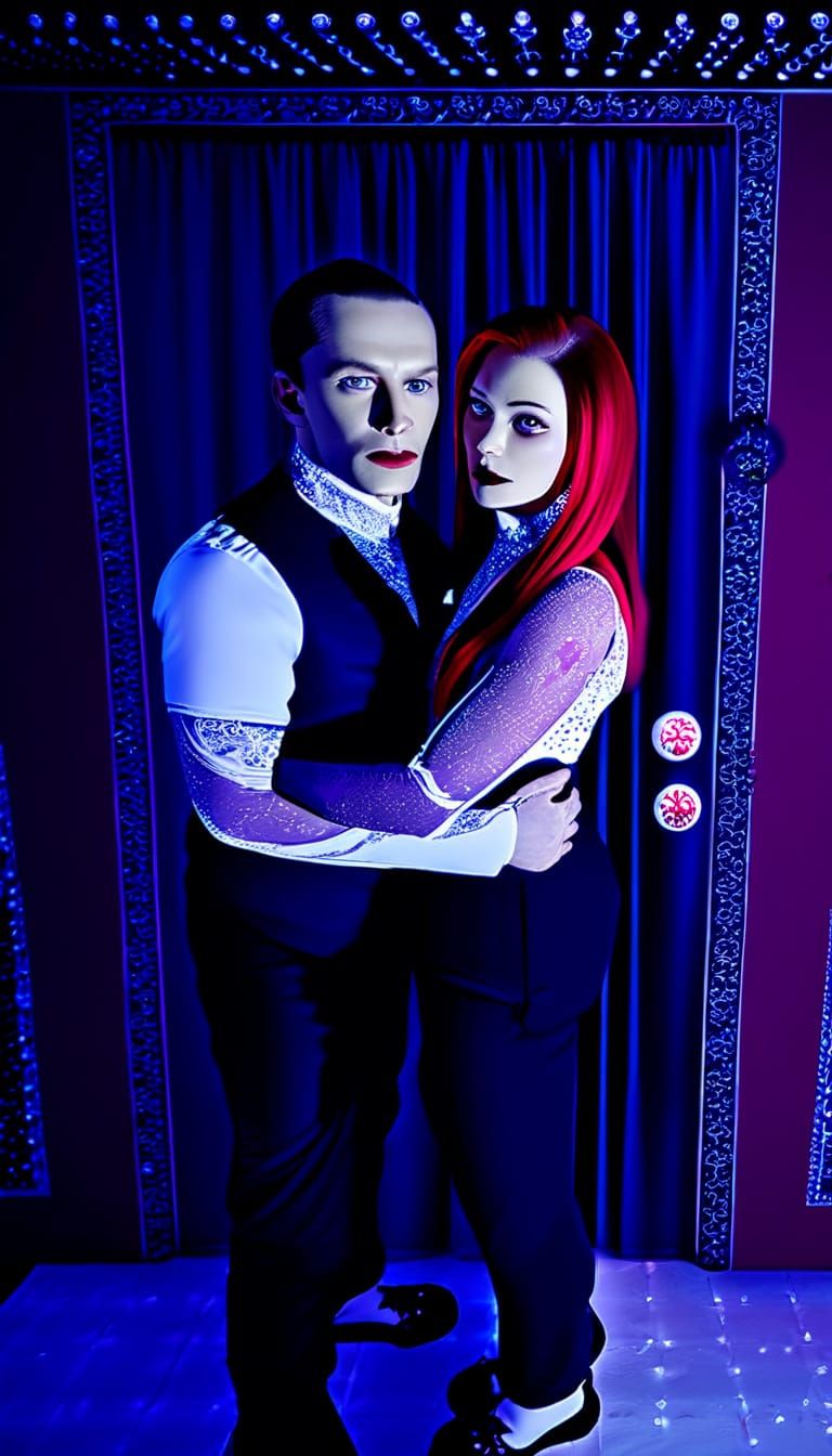 Fantasy Vampire Wedding in Hyper-Realistic Digital Art