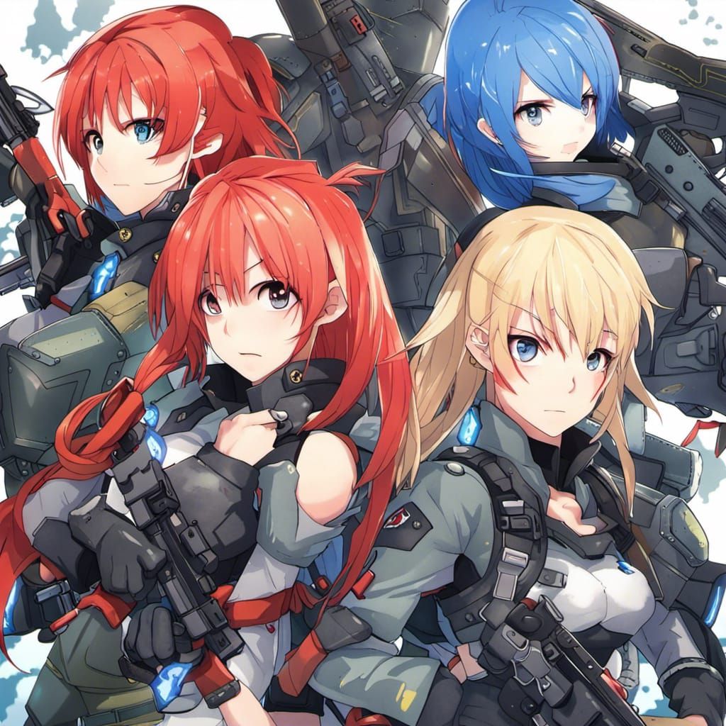 Anime Girls in Combat Gear