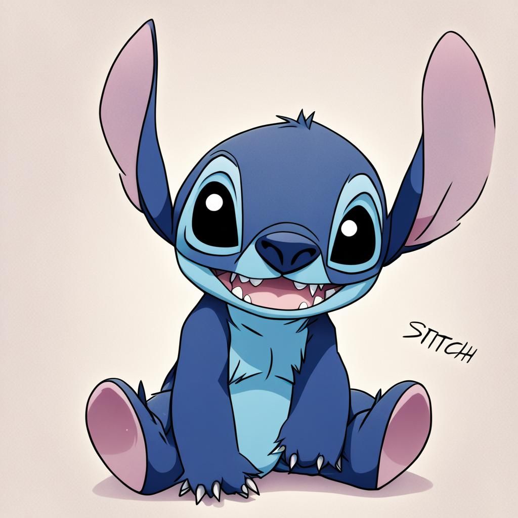 Stitch in Anime Key Visual Style
