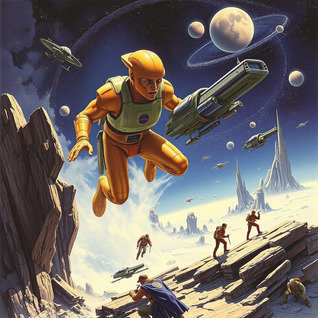 Epic Space Battle in a Futuristic Galaxy