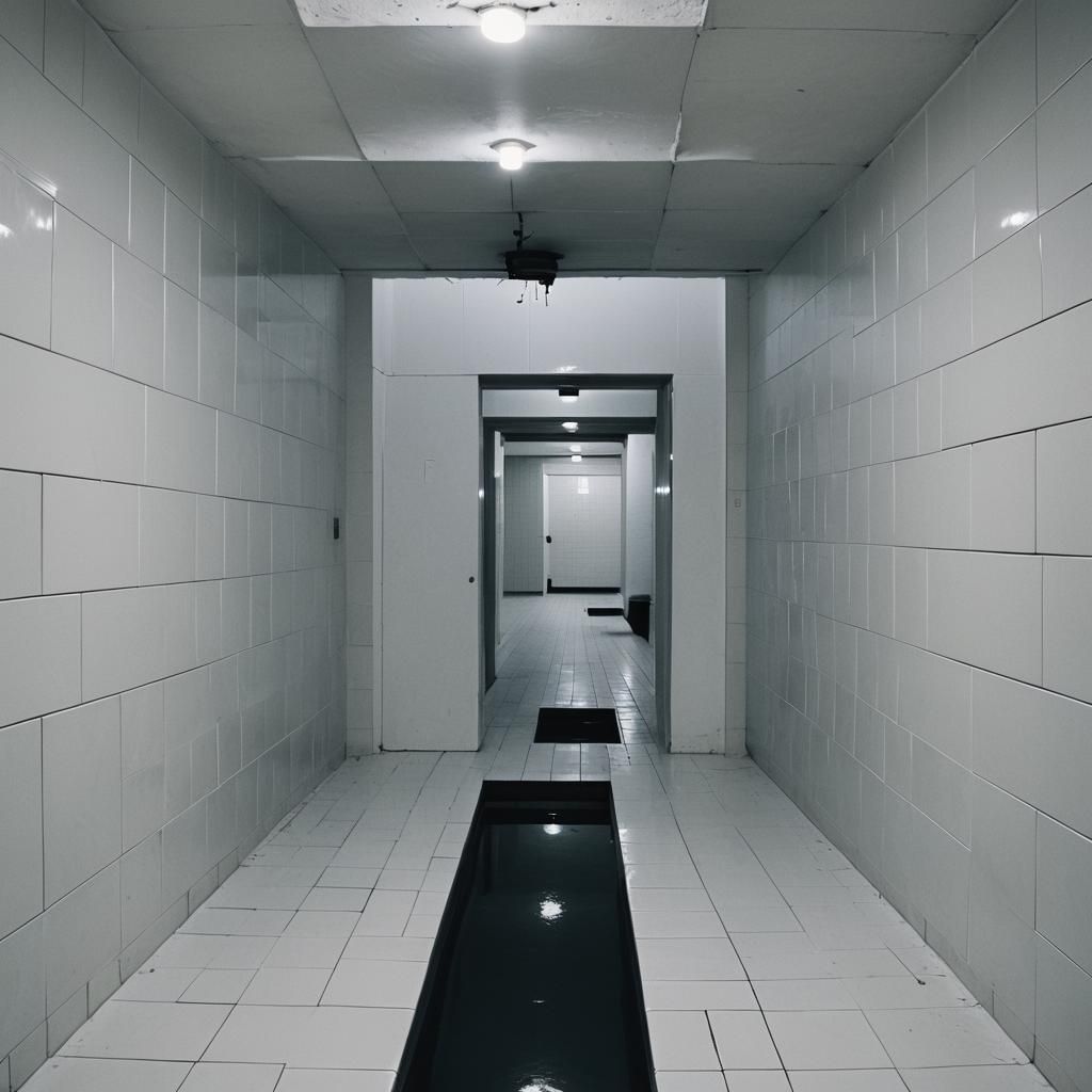 Liminal Dreamcore Space with Tunnel Slide