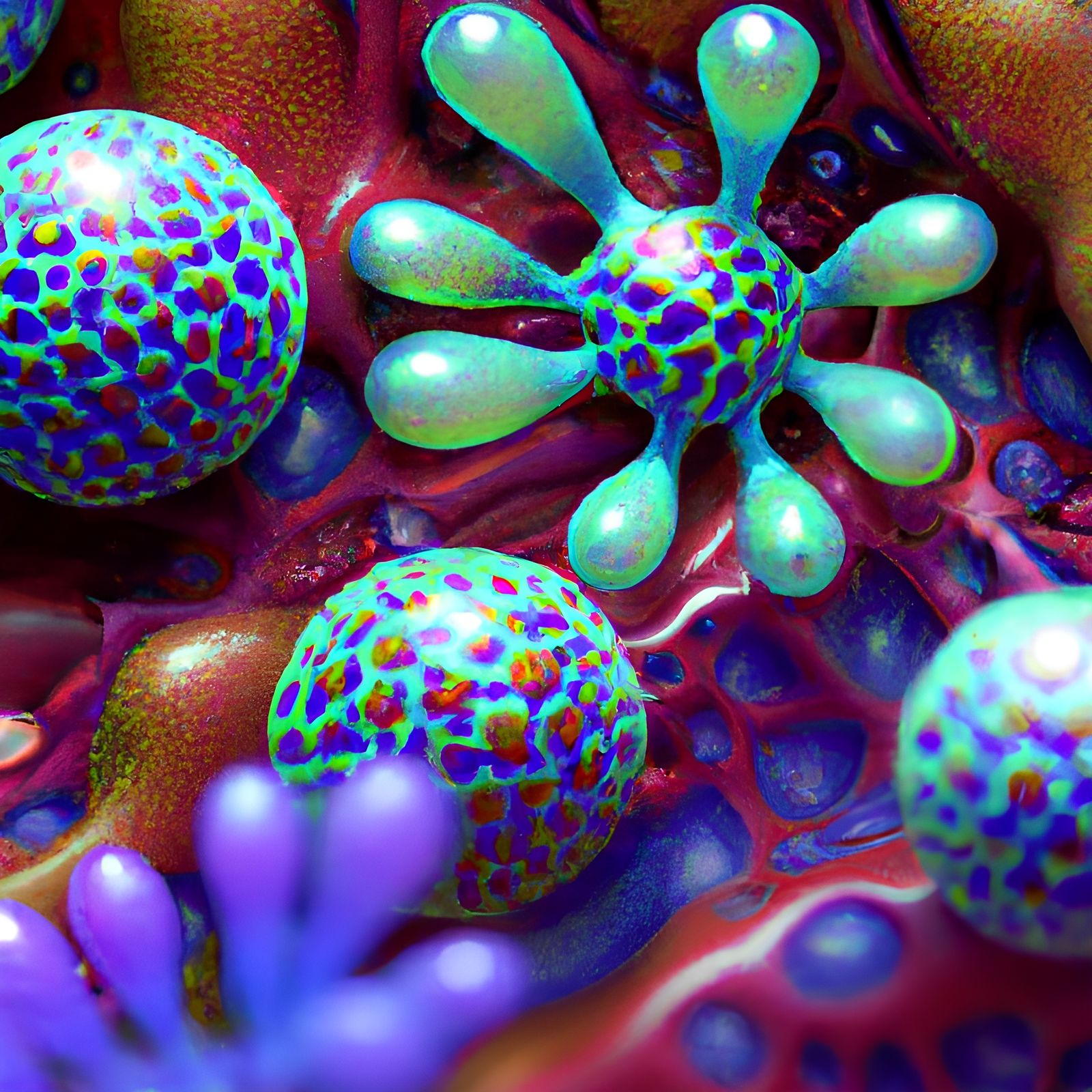 Vibrant Quantum Structures in Hyperdetailed 3D Rendering