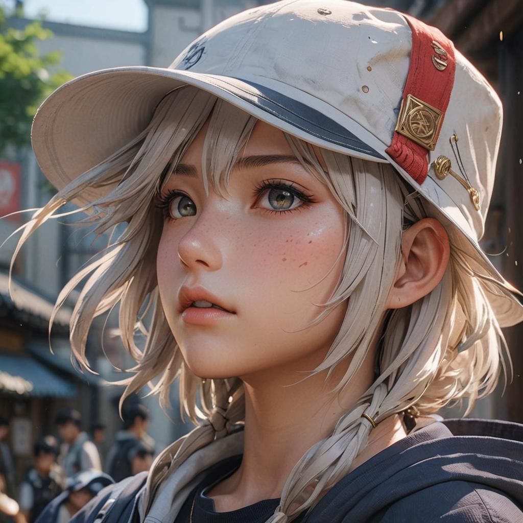 Detailed 3D Anime Art Inspired by Genshin Impact