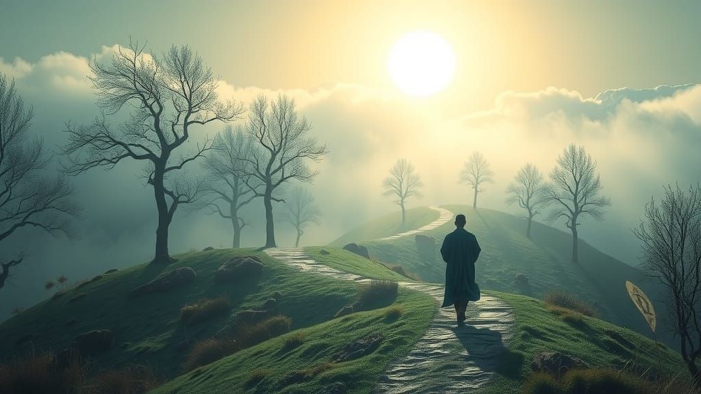 Enigmatic Figure Embarks on a Cosmic Journey