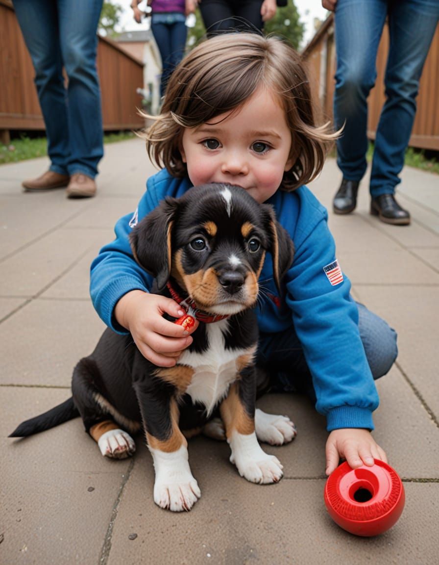 Umbravore: A Puppy Licking Toddler Toes