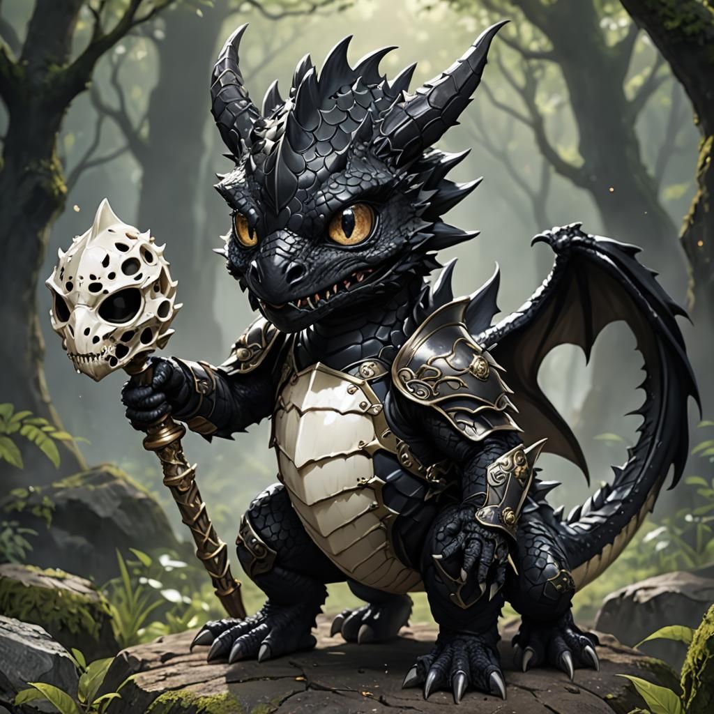 Adorable baby Demon Lord dragon