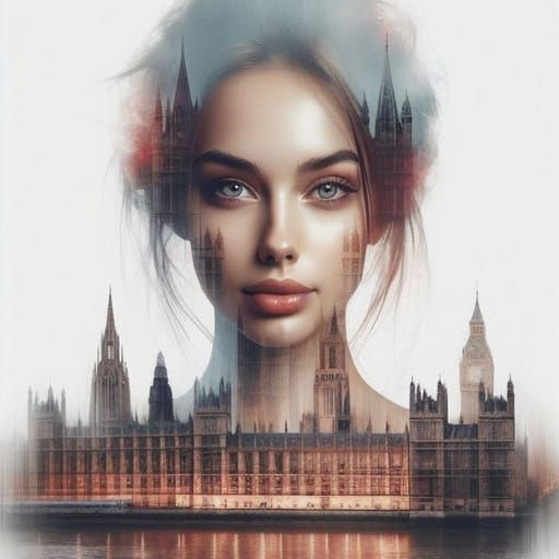 Elegant Woman in Concept Art Style