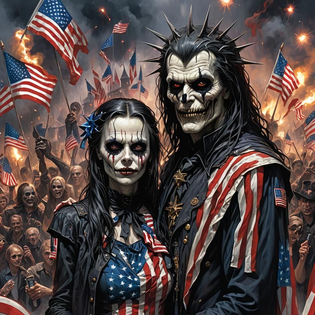 Sinister Gothic Fourth of July USA