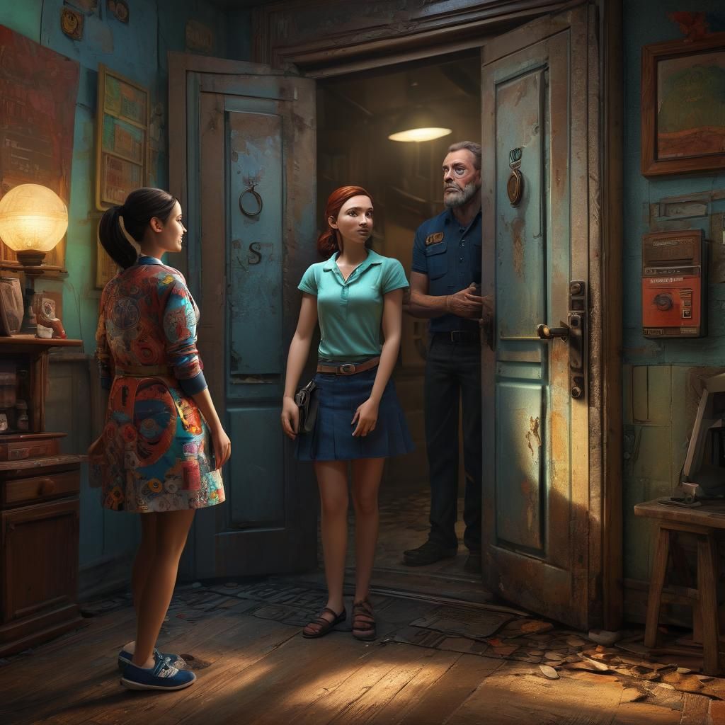 Photorealistic Rendering of Mr. Neutron and Mrs. Airvent