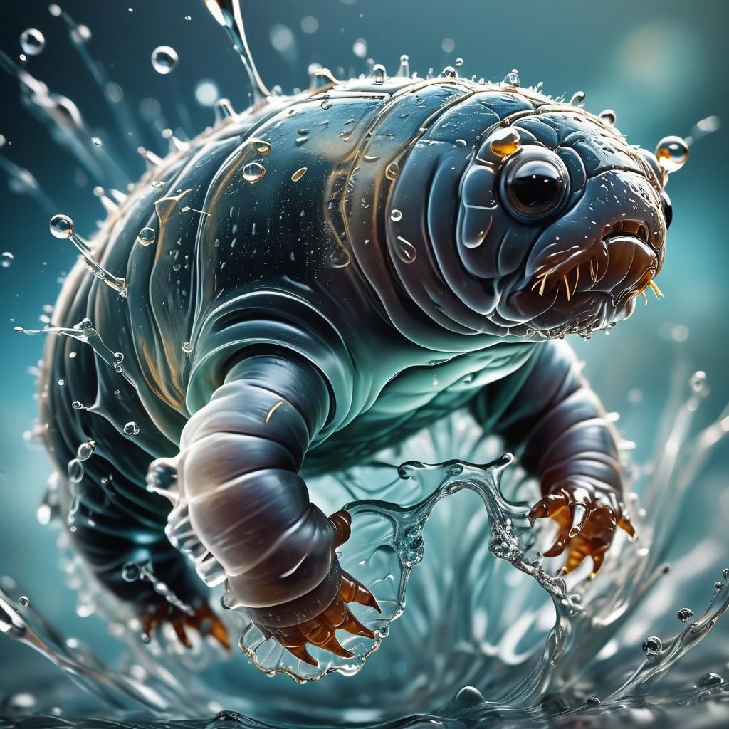 Tardigrade in Motion: Macro Photography of Water Bear