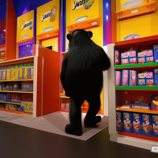 Chimpanzee Shopping for Screws: Pixar-Style 3D Art