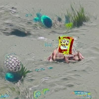 Simple Spongebob AI Rendition