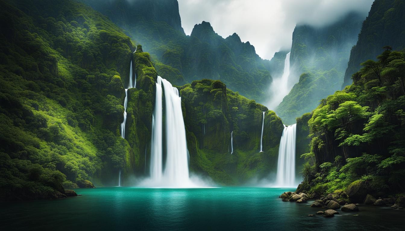 Exotic Mountain Waterfall 2