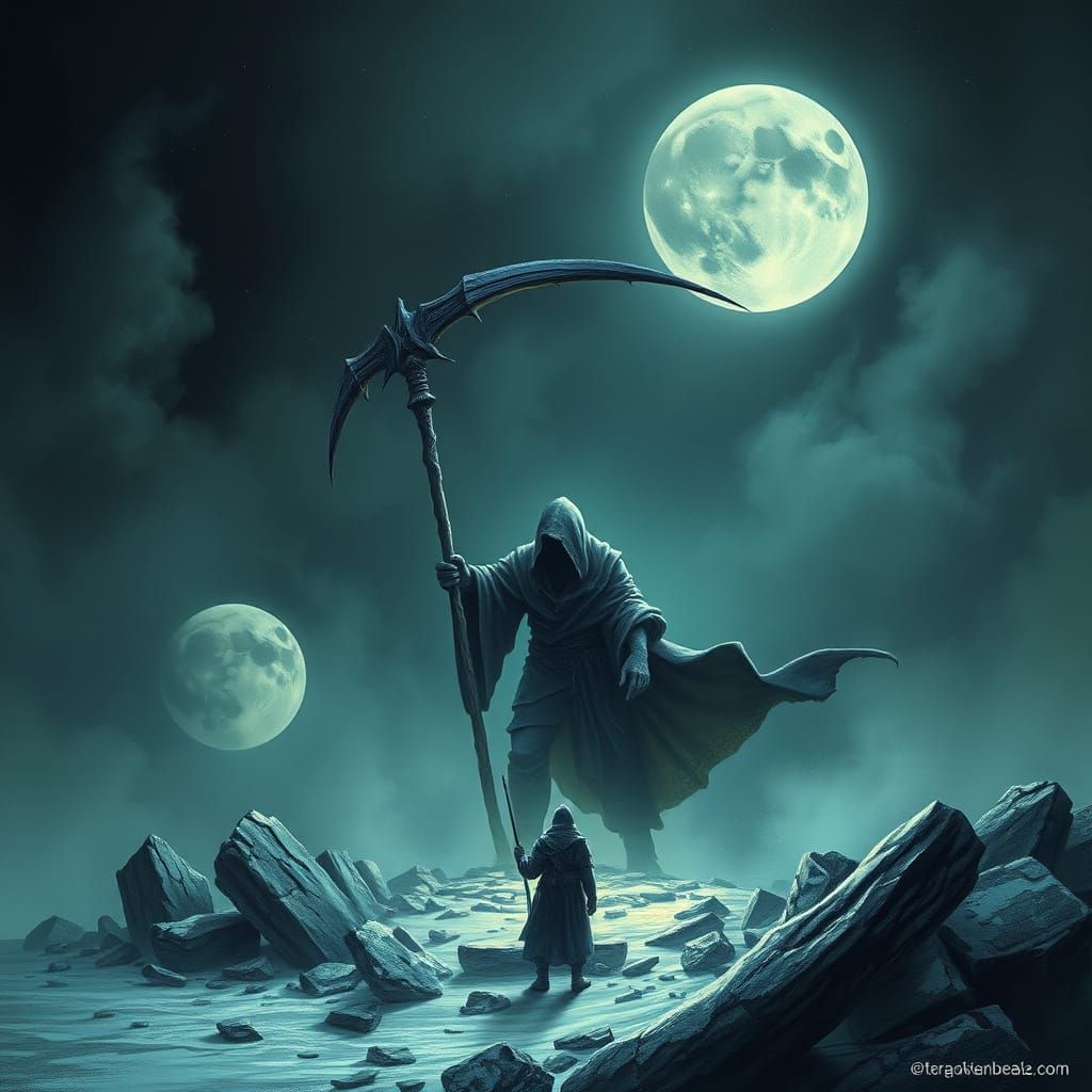 Haunted Abandoned Castle in a Dark Gothic Aesthetic