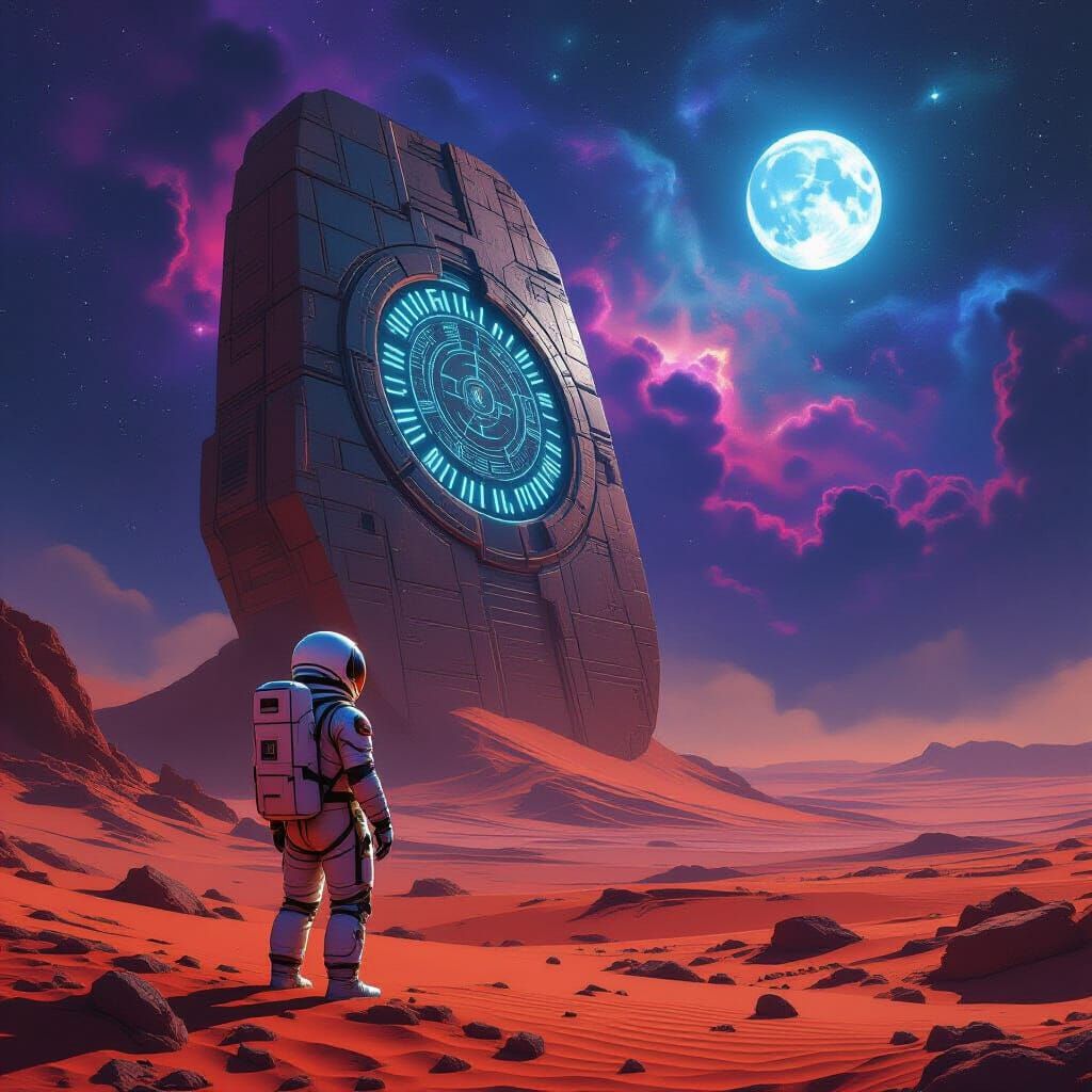 Astronaut Discovers Ancient Alien Artifact on Red Planet