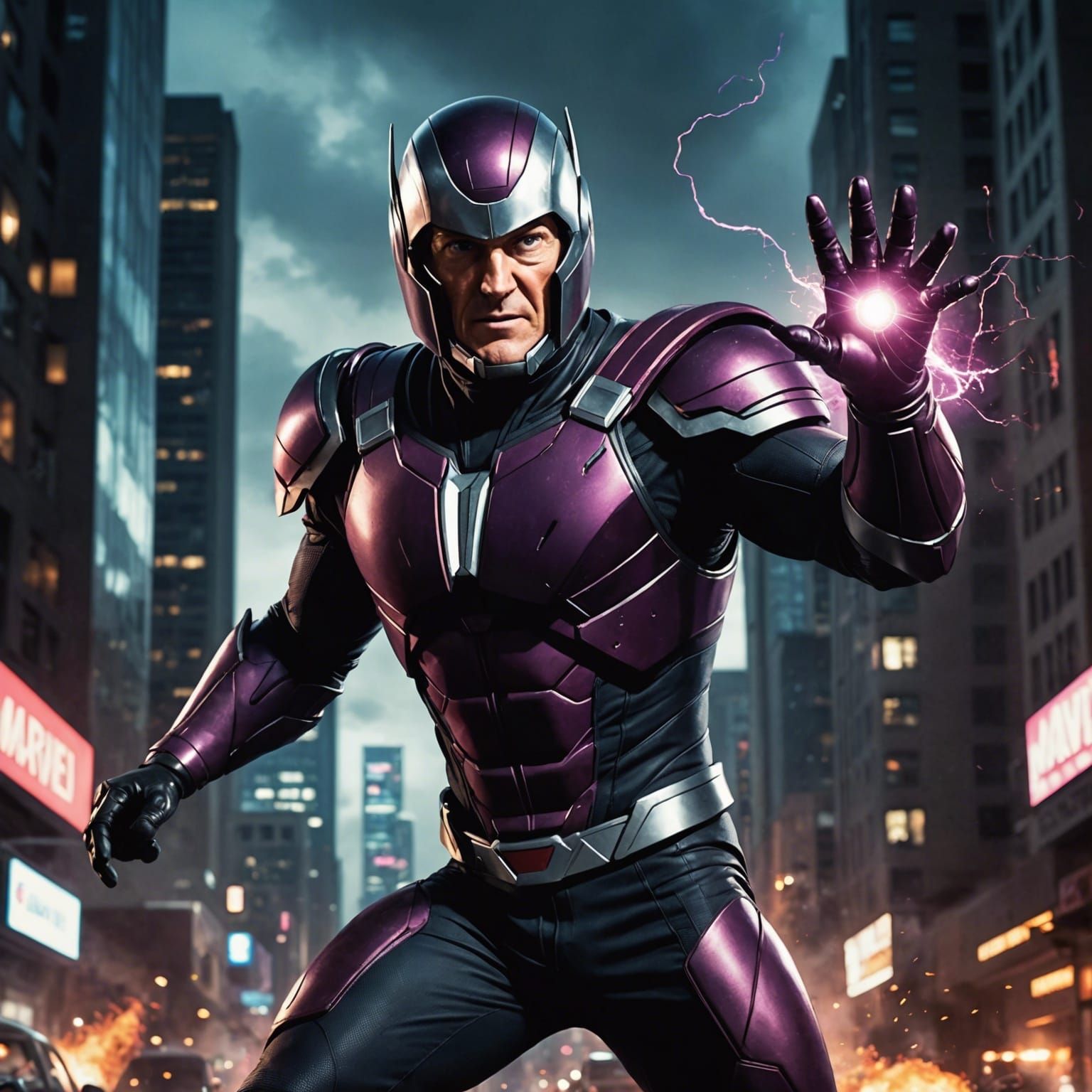 Magneto Unleashes Magnetic Powers in the City