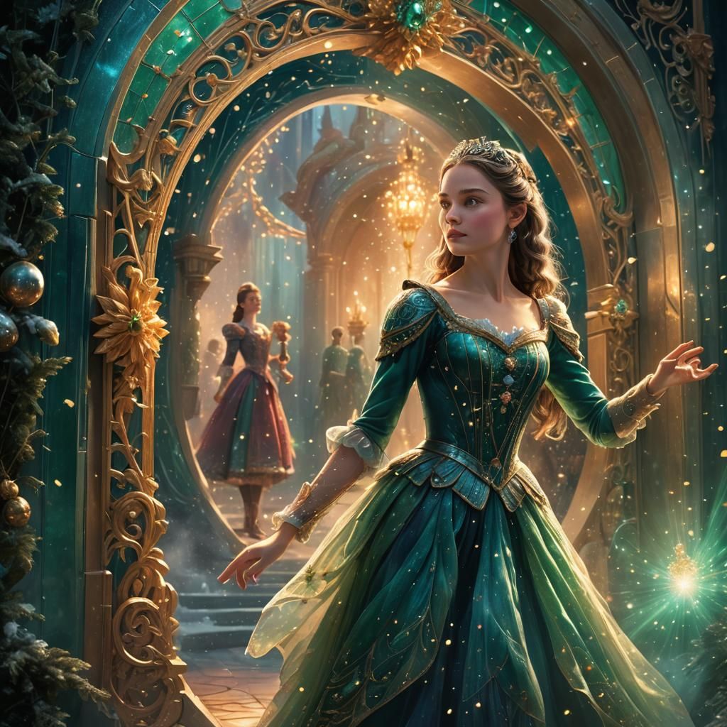 Clara Enters a Portal: Fantasy Concept Art