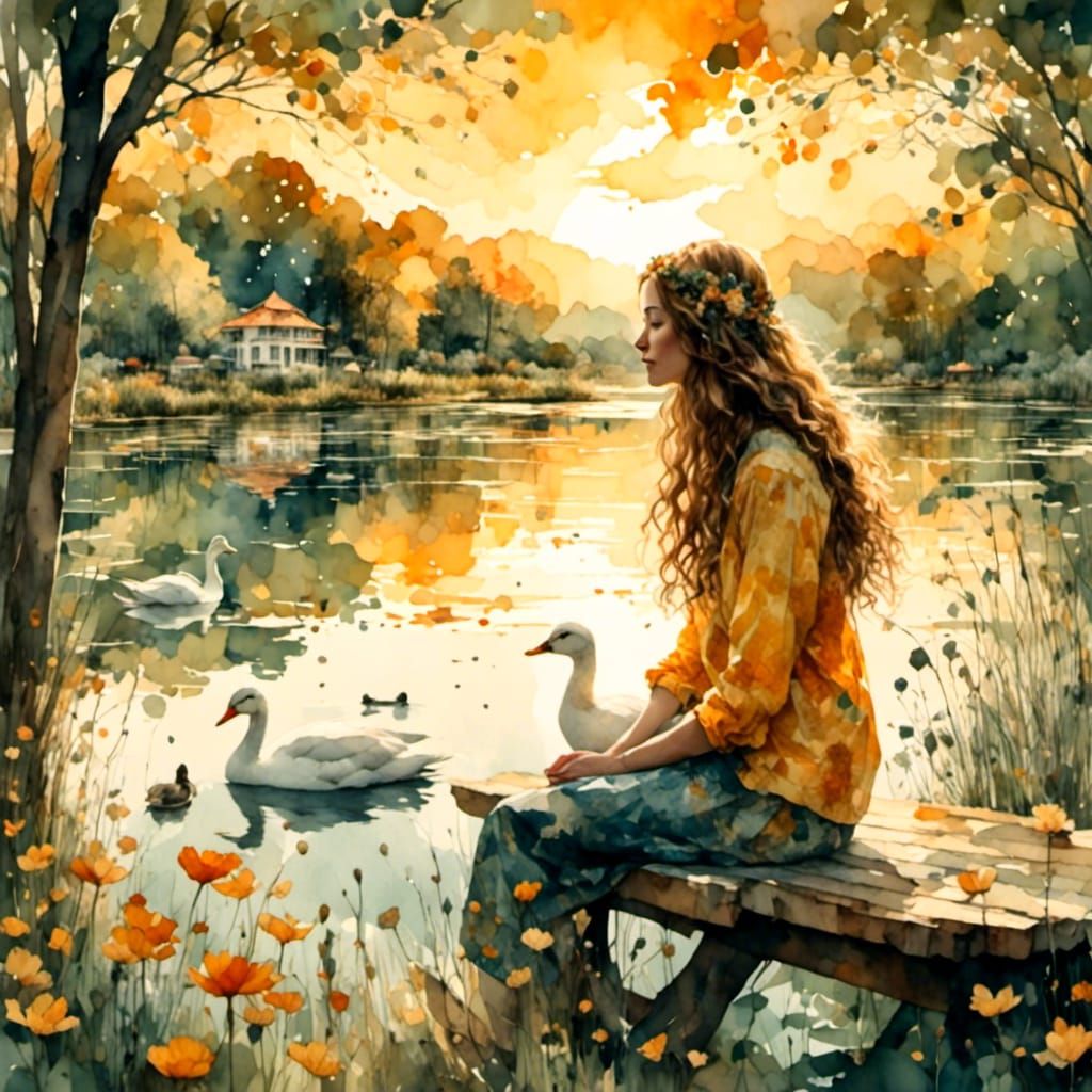 I'm just sitting on a bench