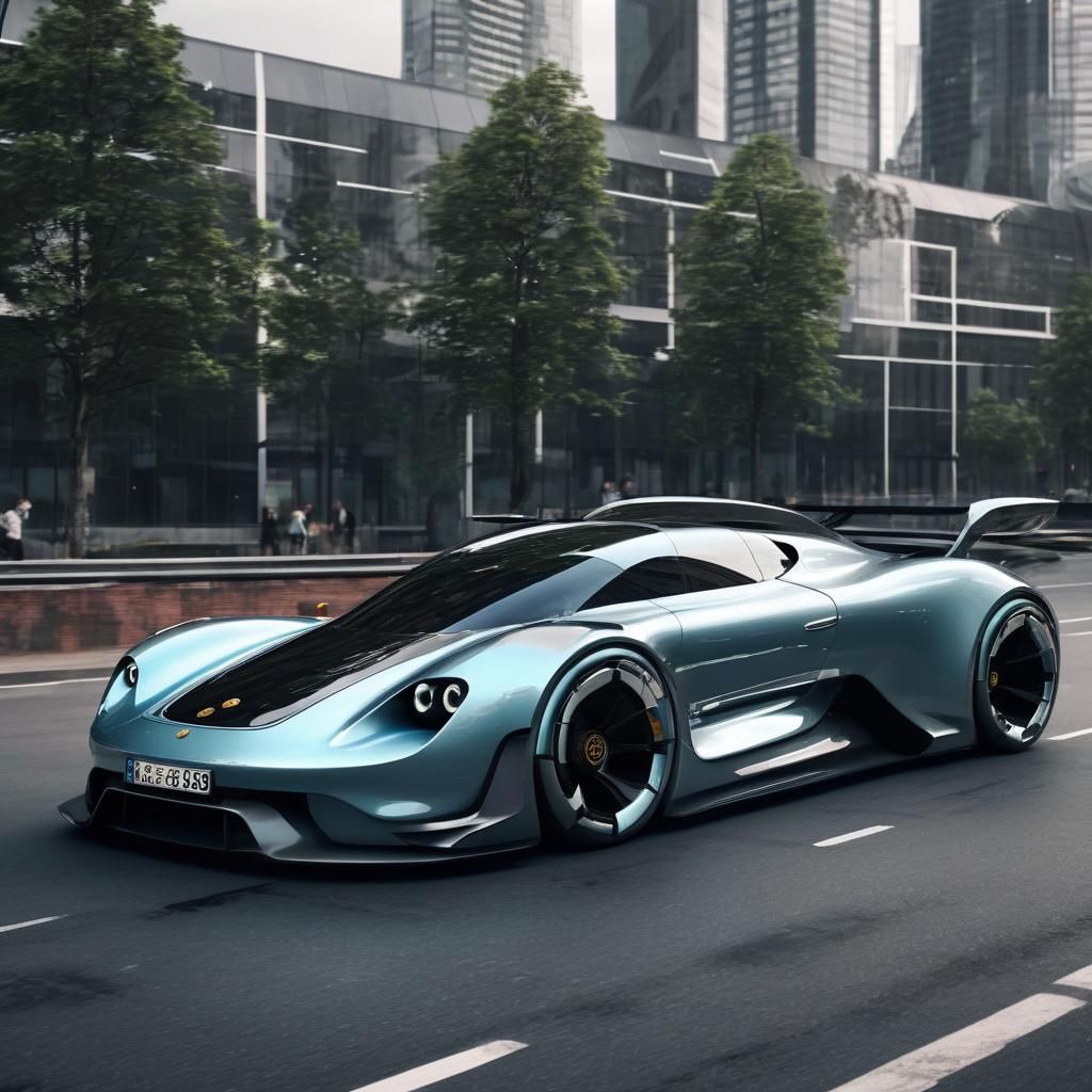 Futuristic Porsche Concept Car