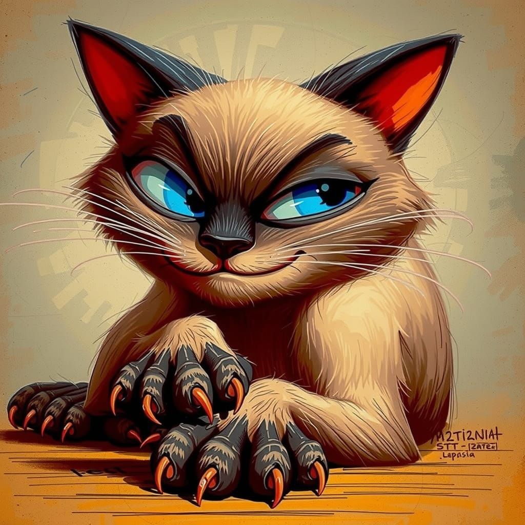 Don´t think I´m a mischievous kitten!