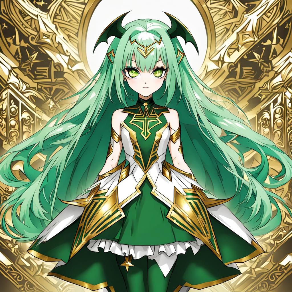 Lillith the Christian Demon Girl in White and Gold