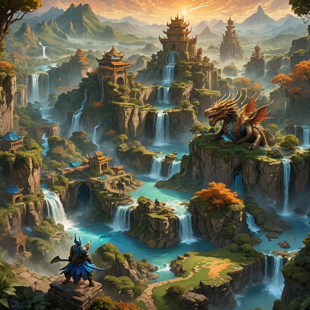 Dragon Warrior Kingdom: Fantasy Matte Painting