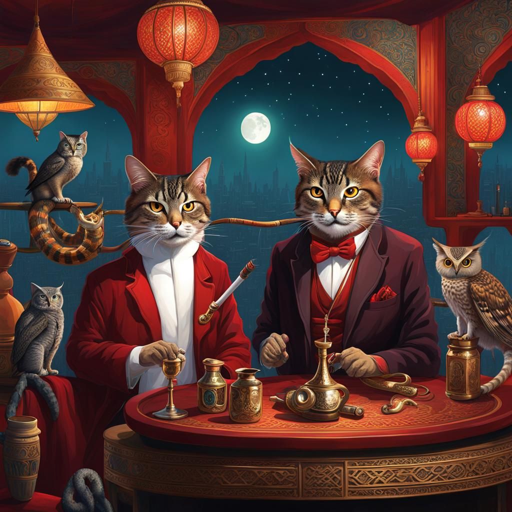 Hanging out at night, getting high