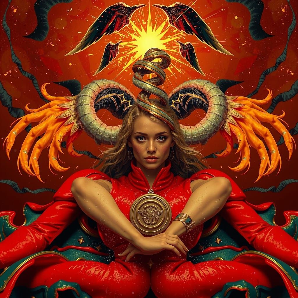 Abstract Swirling Forms in Dynamic Motion